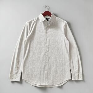 Men’s Express 1MX Slim Floral Button-Down Shirt Size S